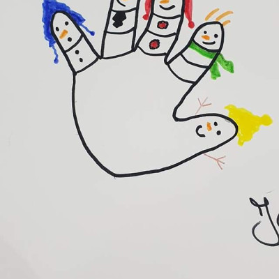 Fingerpüppchen gemalt